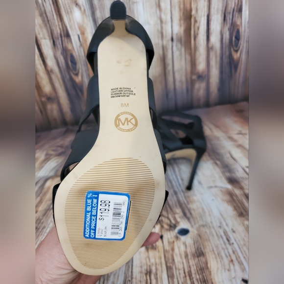 NEW MICHAEL KORS ANNALEE STRAPPY LEATHER SANDAL - Picture 7 of 10